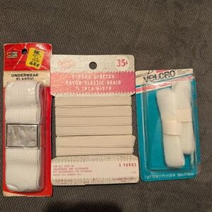 Colton Elastic KMart Vintage Velcro New old Stock NOS Sewing Supplies